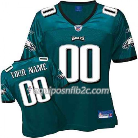 Camiseta Mujer NFL Philadelphia Eagles Personalizar Verde